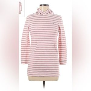 NWT Vineyard Vines Girls' Greenwich Stripe Hooded Cover-Up
